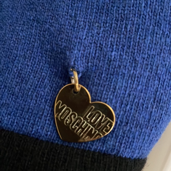 Love Moschino Knitted Dress Blue Black - Picture 8 of 11